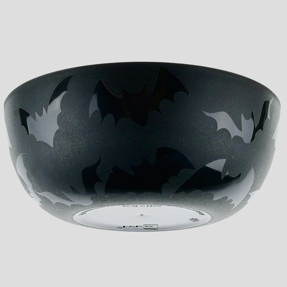 New Haunted Elegance Etched Black Bat Dinnerware 3-Piece Set - Picture 10 of 16